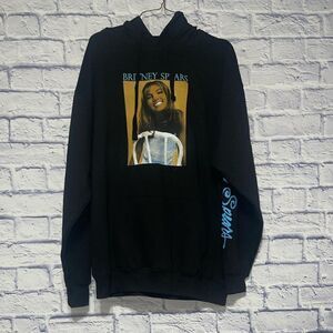 Britney Spears Britney Brands By Epic Rights Large Black Hoodie New L